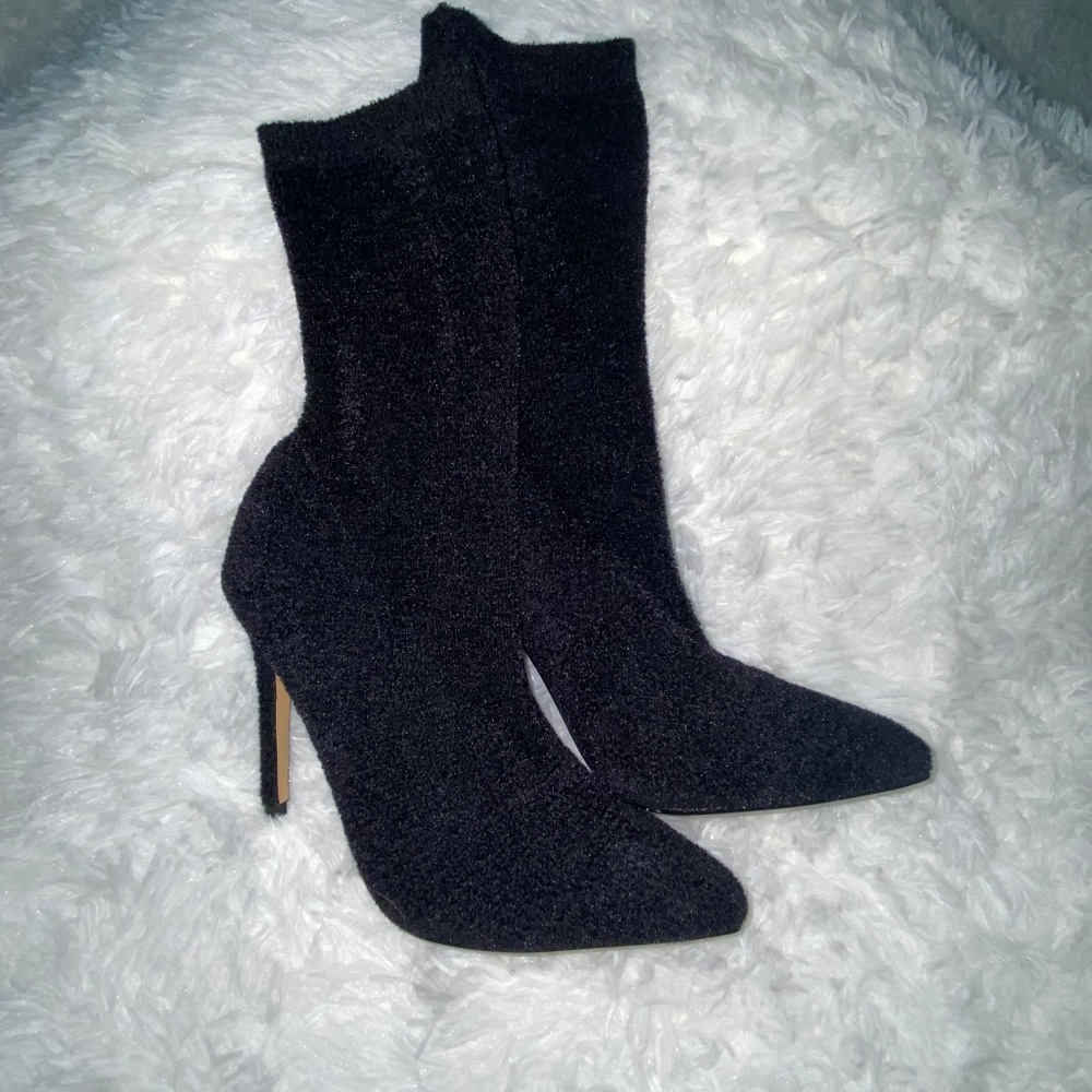 Lemonade Wisdom Black Sock Boots